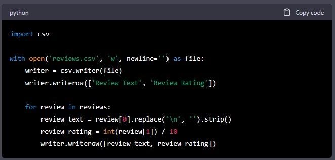 Step 8: Save the Data