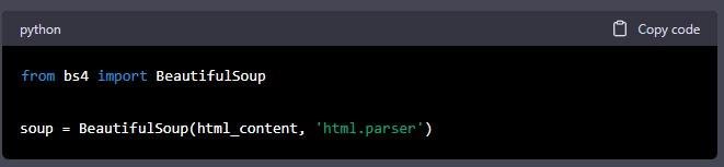Step 4: Parse the HTML Content