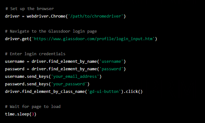 Step 2: Set Up the Browser and Login