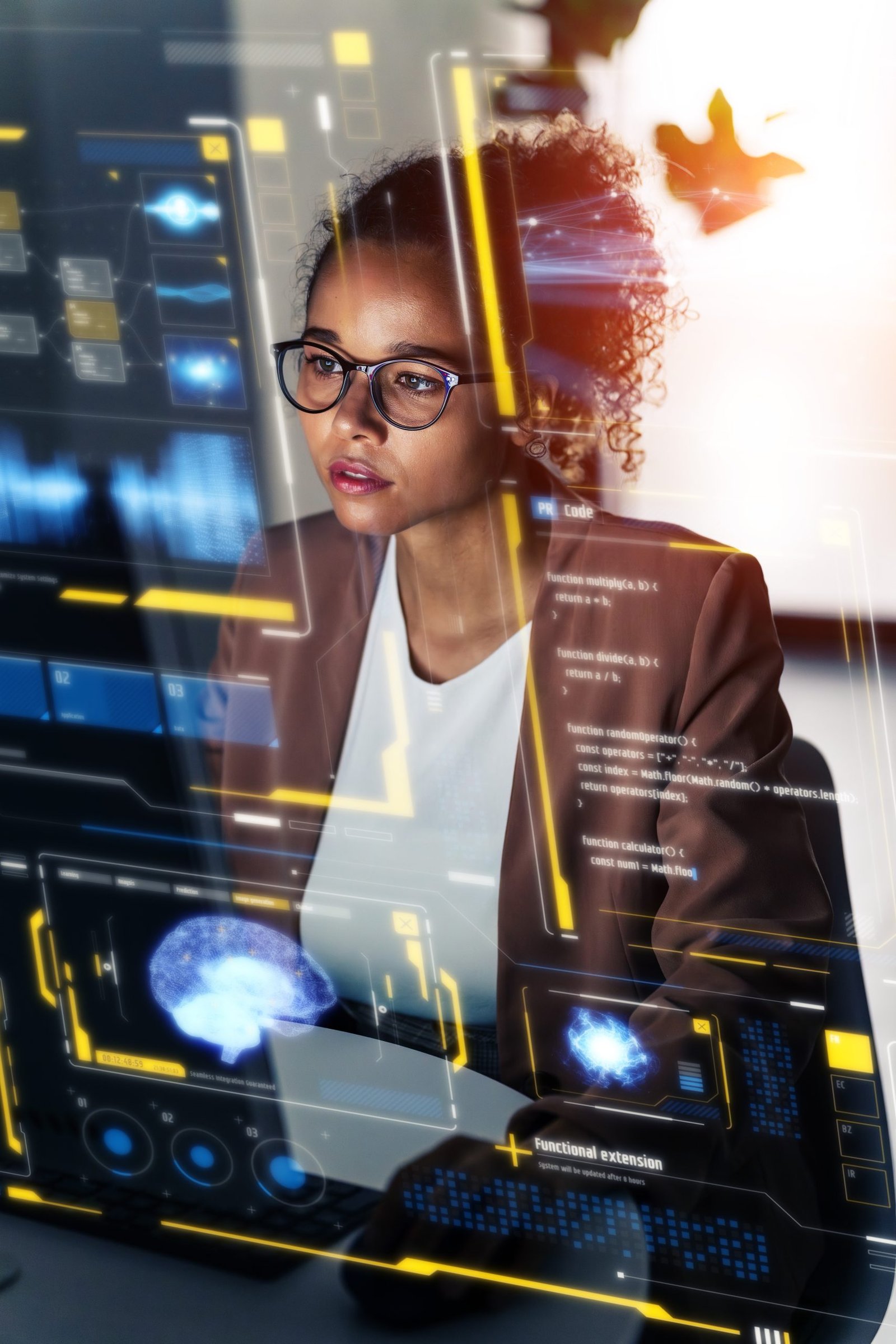 Data analyst reviewing data provider services and data delivery pipelines for integration systems