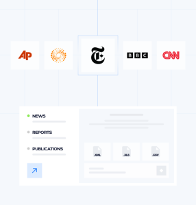 news monitoring media intelligence data aggregation content curation real-time news scraping analytics