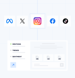 social media monitoring TikTok Instagram data scraping consumer sentiment brand mentions social analytics